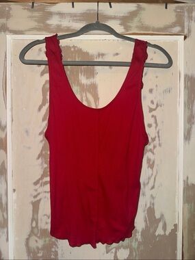 Intimately Free Red Scoop Neck Camisole Tank Top